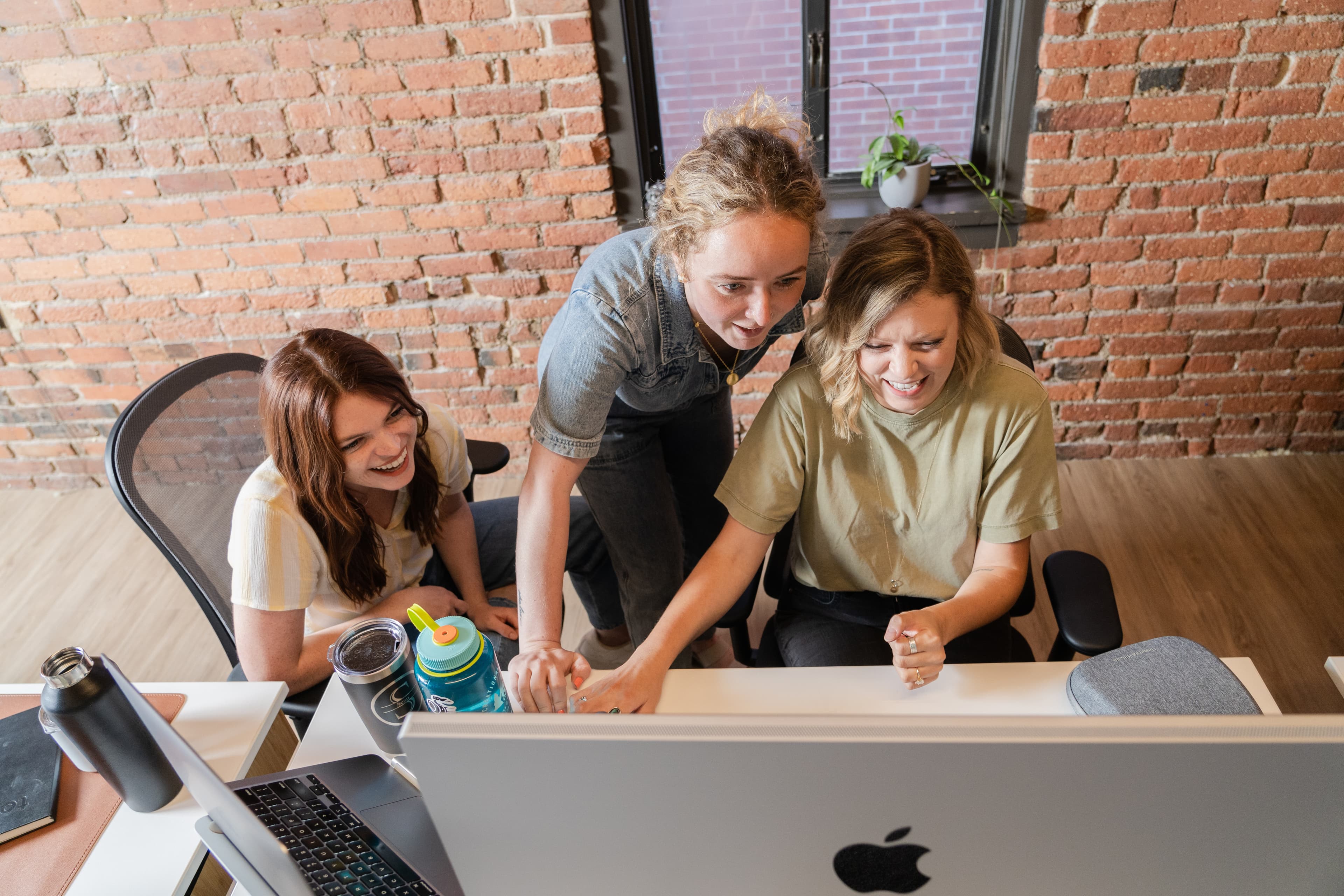 Team collaborating at work