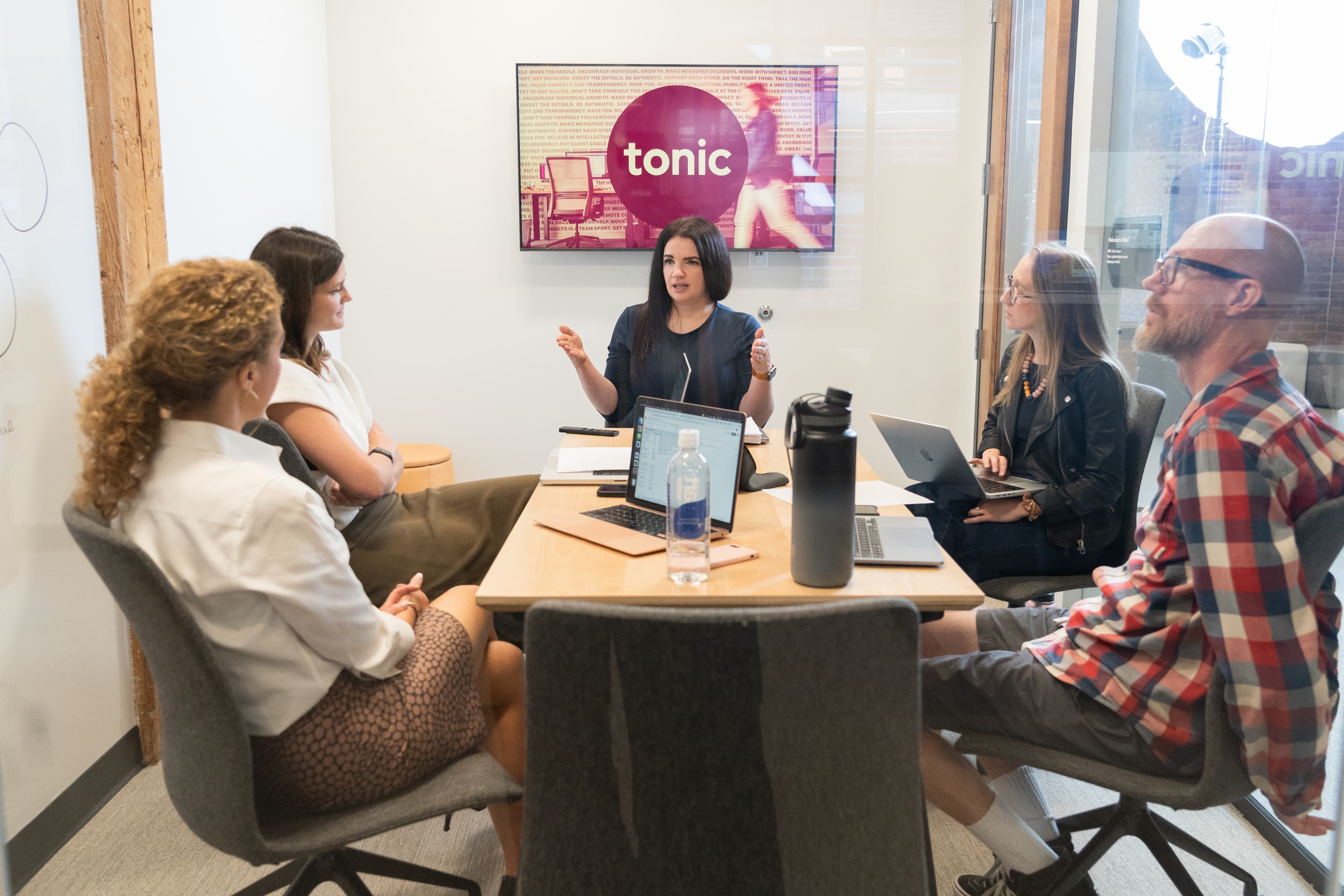 Team having a meeting