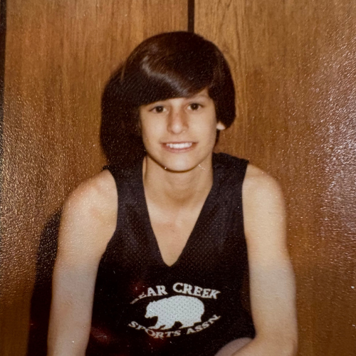 Childhood photo of Greg Davoll