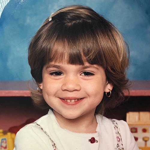 Childhood photo of Kellie McDonald