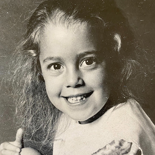 Childhood photo of Natalie Taber